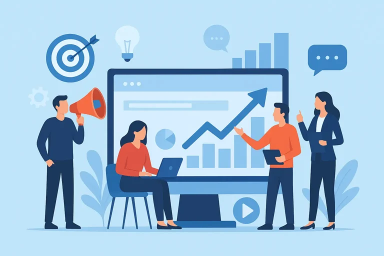 ilustracion agencia de marketing
